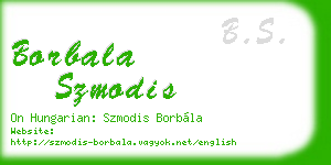borbala szmodis business card